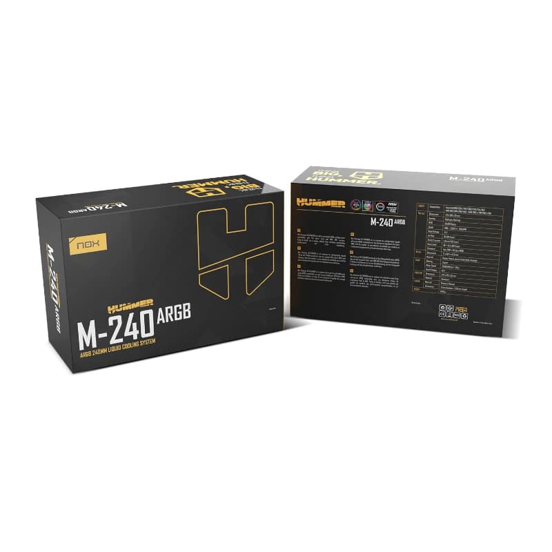 NOX HUMMER M-240 Kit RL ARGB Negro - 4