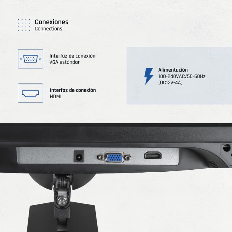 iggual Monitor 27" VGA HDMI 120Hz pivotante AA MM - 4