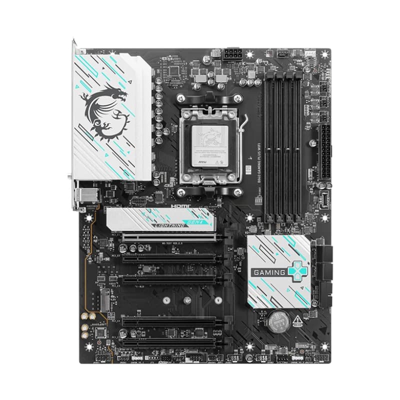 MSI Placa Base B840 GAMING PLUS WIFI DDR5 ATX AM5 - 2