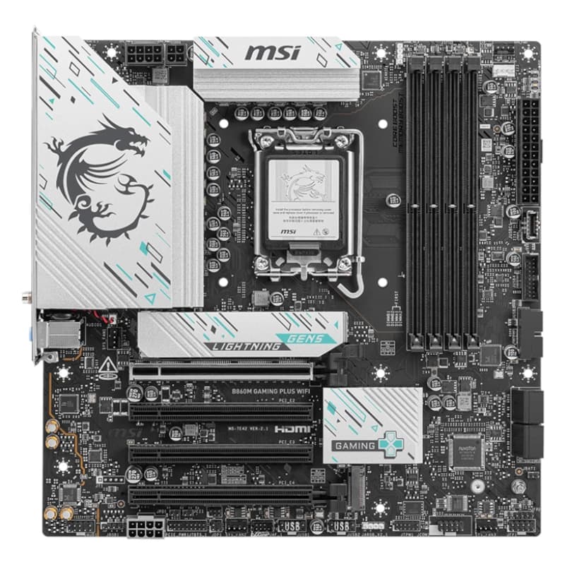 MSI Placa Base B860M GAMING PLUS WIFI mATX D5 1851 - 2