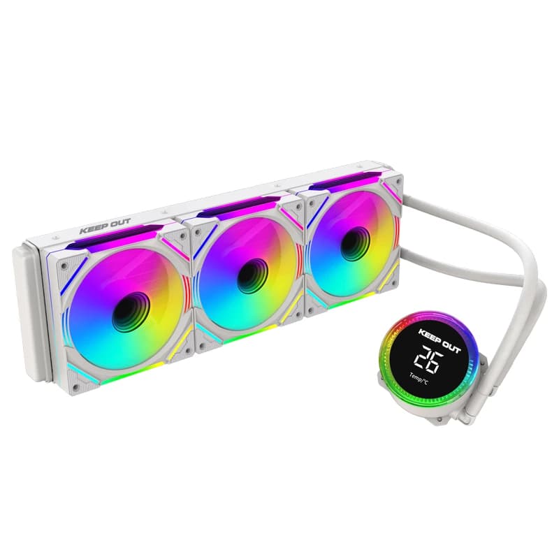 Keep out Refrig. Liquida XWC-360 PRO Display White - 2