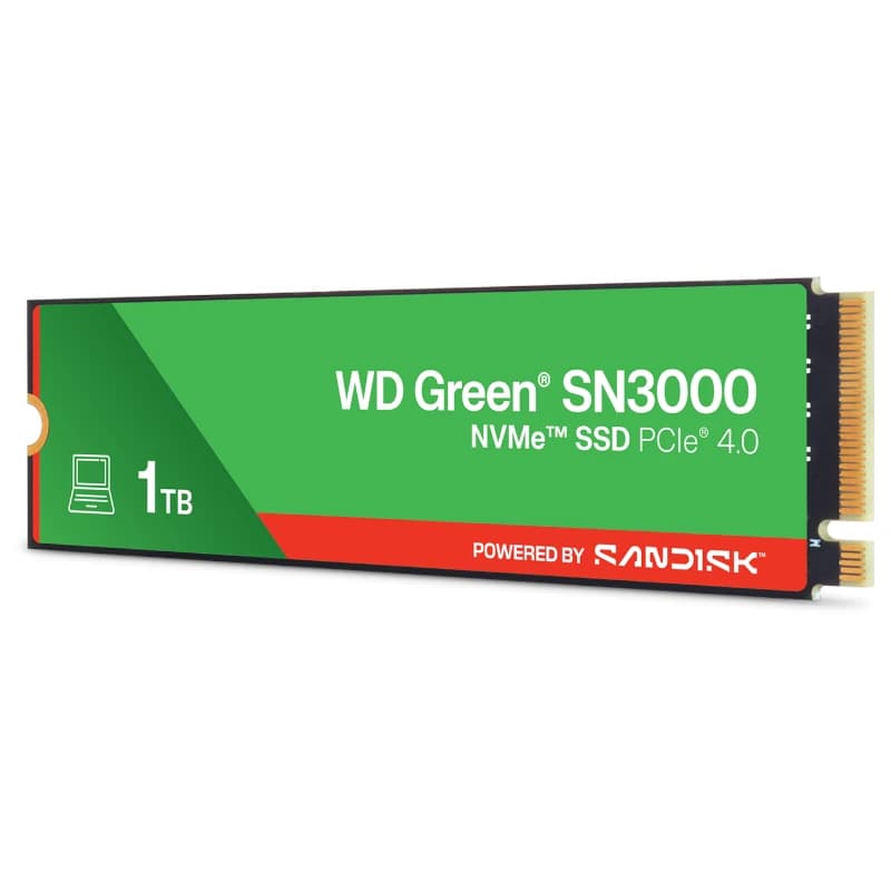WD Green SN3000 SSD 1TB PCIe Gen4  NVMe - 2