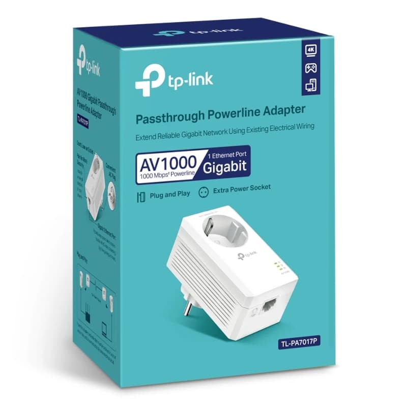TP-LINK TL-PA7017P Powerline AV1000 - 3