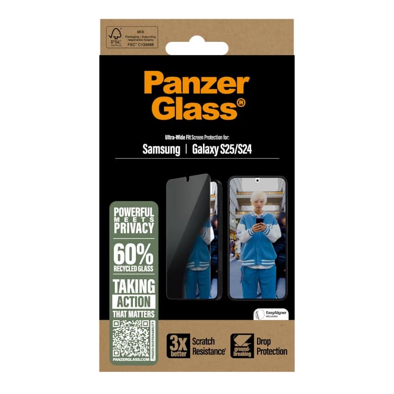 PanzerGlass Privacy Screen Prot. Samsung S25-S24 - 4
