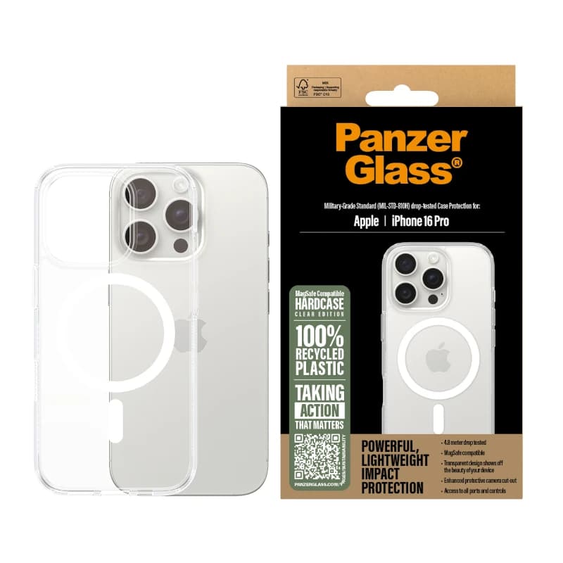 PanzerGlass Case con White MagSafe iPhone 16 Pro - 3