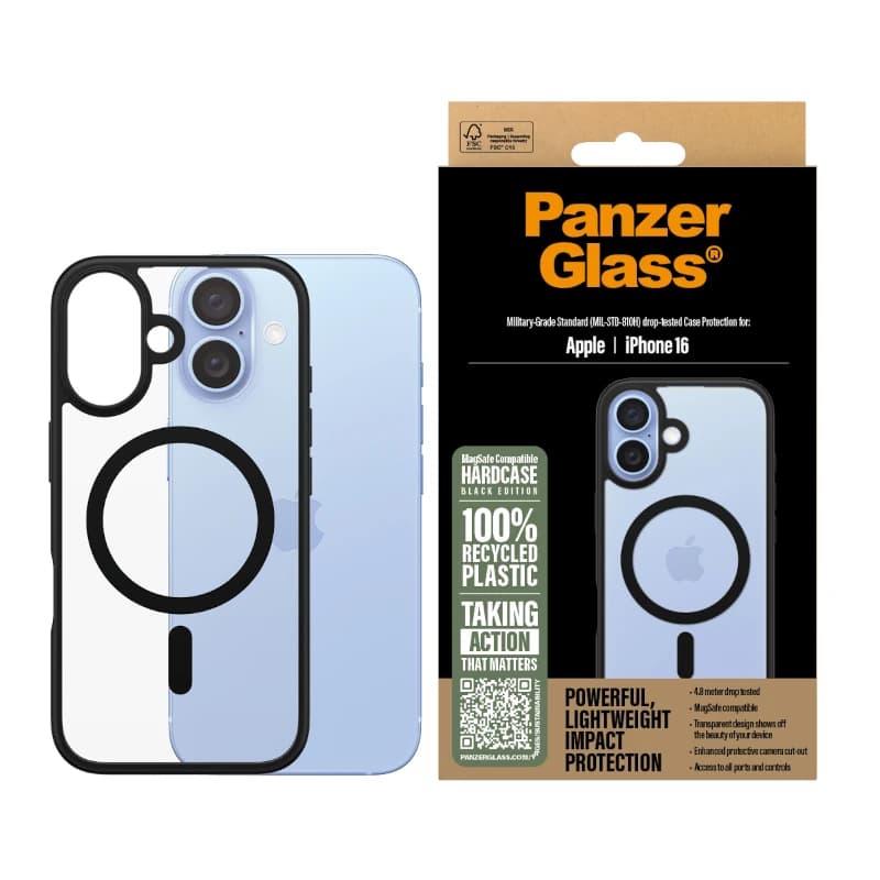 PanzerGlass Case con Black MagSafe iPhone 16 - 3