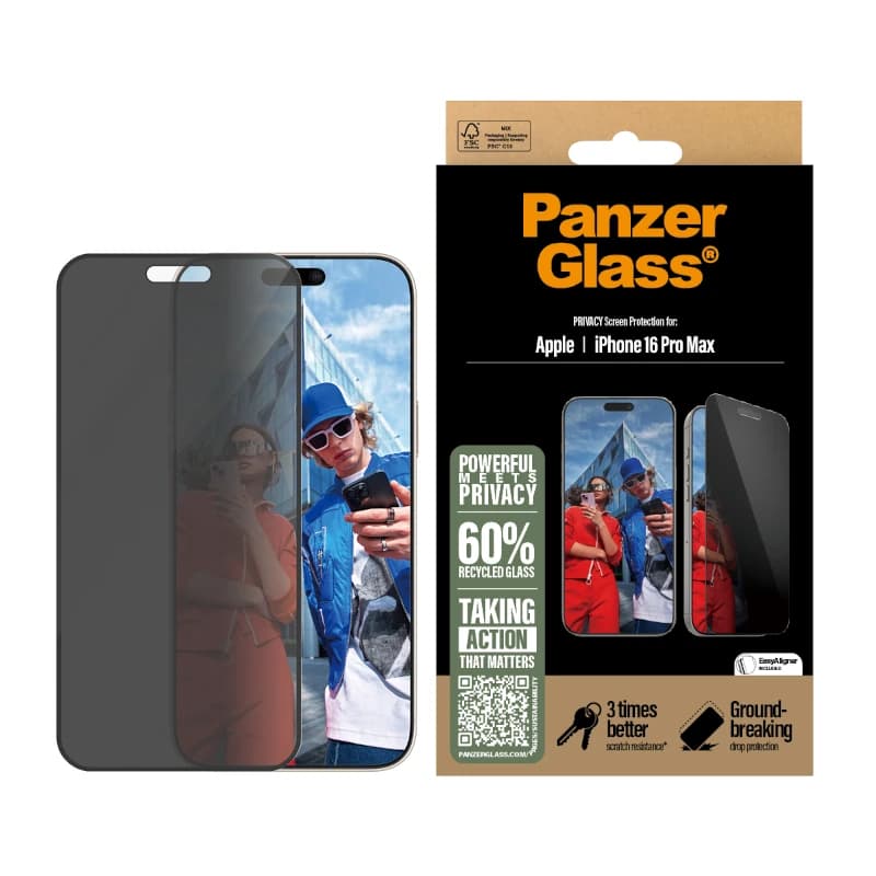 PanzerGlass Privacy Screen Protec. iPhone 16ProMax - 3