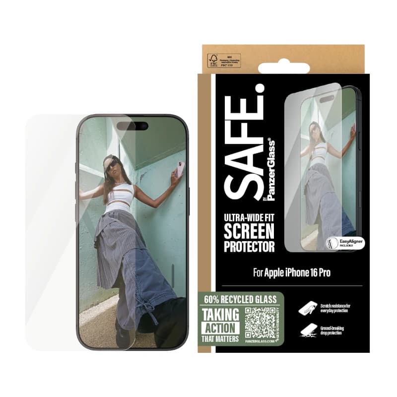 SAFE by PanzerGlass Screen Protector iPhone 16 Pro - 3