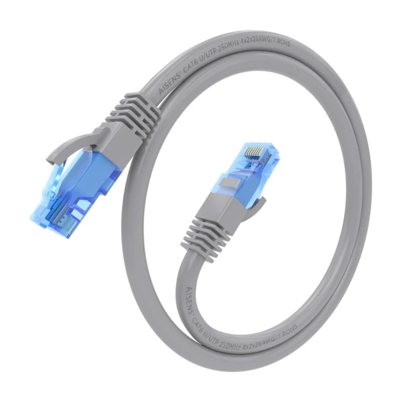 Aisens Cable RJ45 Cat.6 UTP AWG26 CCA Gris 30cm - 3