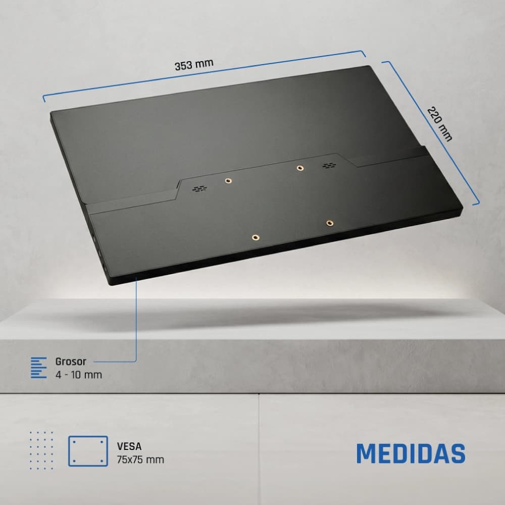 iggual Monitor portátil 15,6" IPS FHD USB-C funda - 5