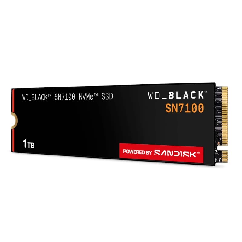 WD Black SN7100 SSD 1TB PCIe Gen4x4 7250MB-s - 2