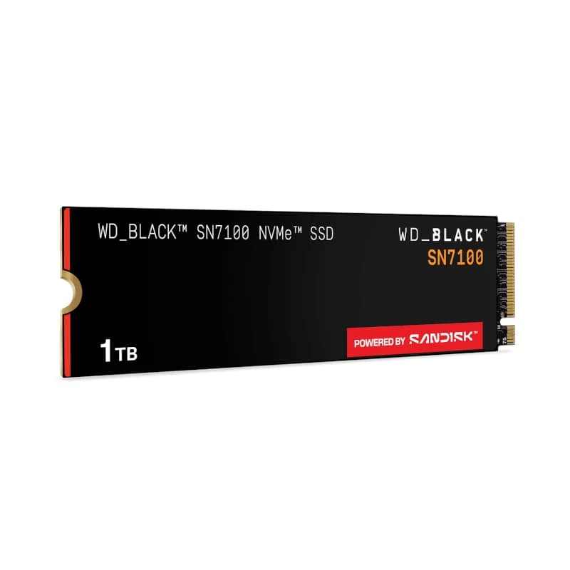 WD Black SN7100 SSD 1TB PCIe Gen4x4 7250MB-s - 3