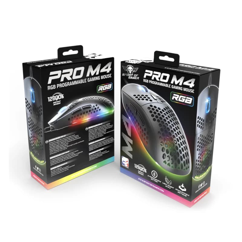 Spirit of Gamer Ratón Pro M4 Black - 4