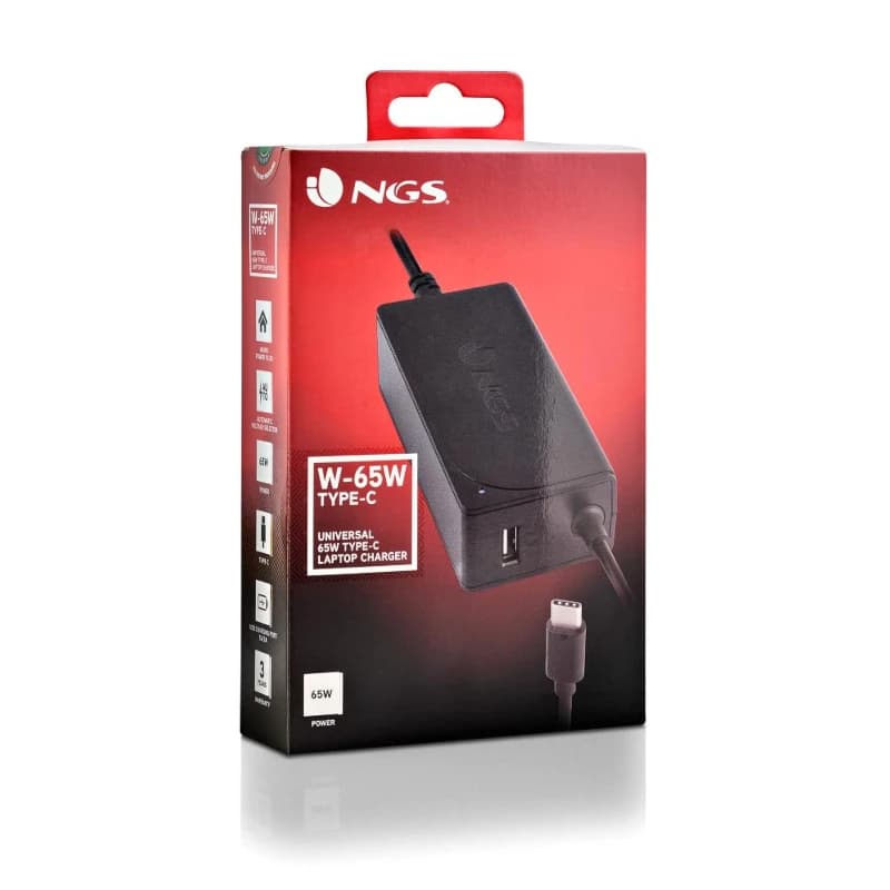 NGS CARGADOR PARA PORTATIL 65W USB C 20V/3,25A - 4