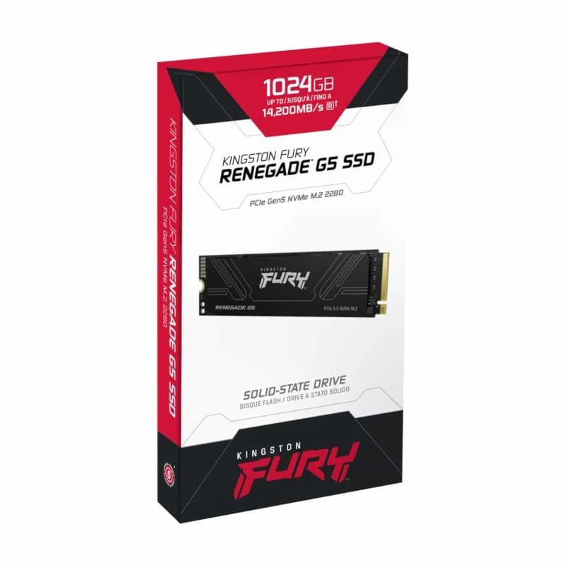 Kingston Fury Renegade G5 SSD 1TB PCIe5.0 14200M-s - 3