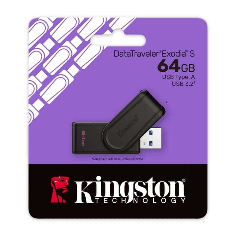 Kingston DataTraveler Exodia S 64GB USB 3.2 Gen 1 - 3