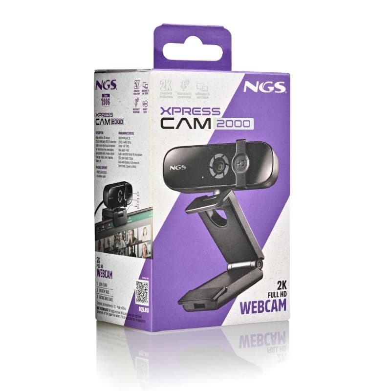 NGS Webcam PC full 2K (2560X1440) Usb 2.0 - 4