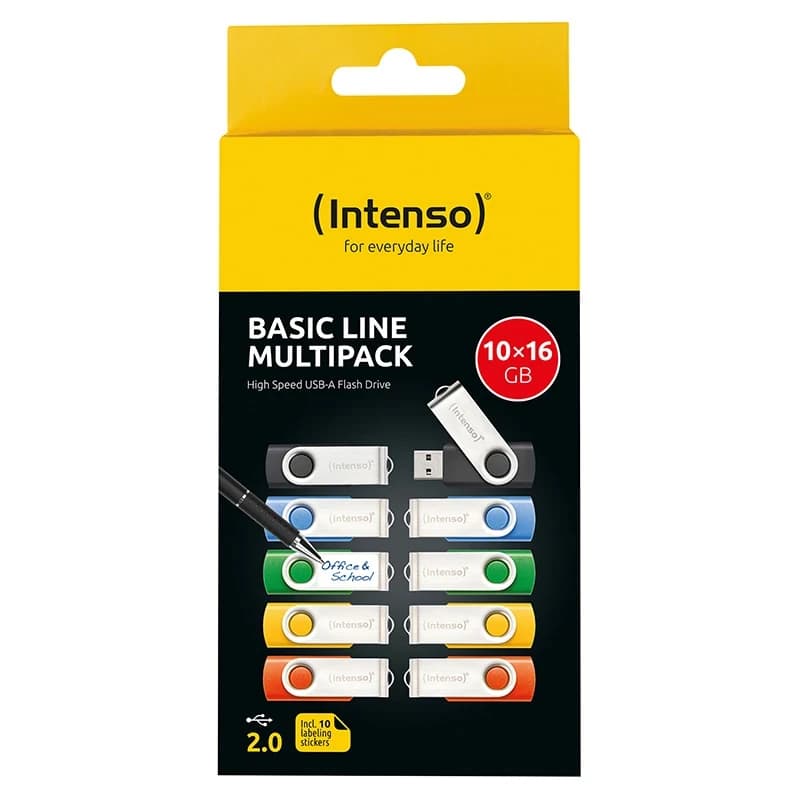 Intenso Basic Line Multipack Lápiz USB2.0 16GB 10u - 2