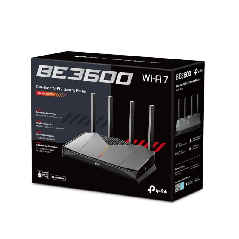 TP-Link Archer GE230 Router Gaming WiFi 7 2x2.5mGb - 4