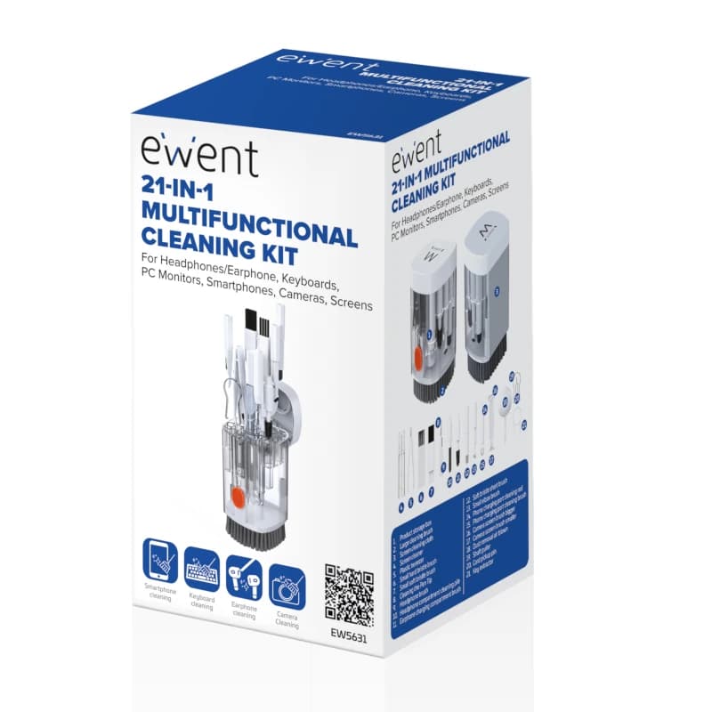 EWENT Kit de limpieza Multifuncional 21 en 1 - 4