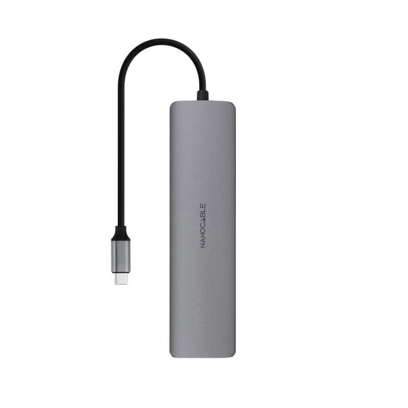 Nanocable Hub 8en1 USB-A+USB-C+HDMI+USB-C PD+Jack - 2