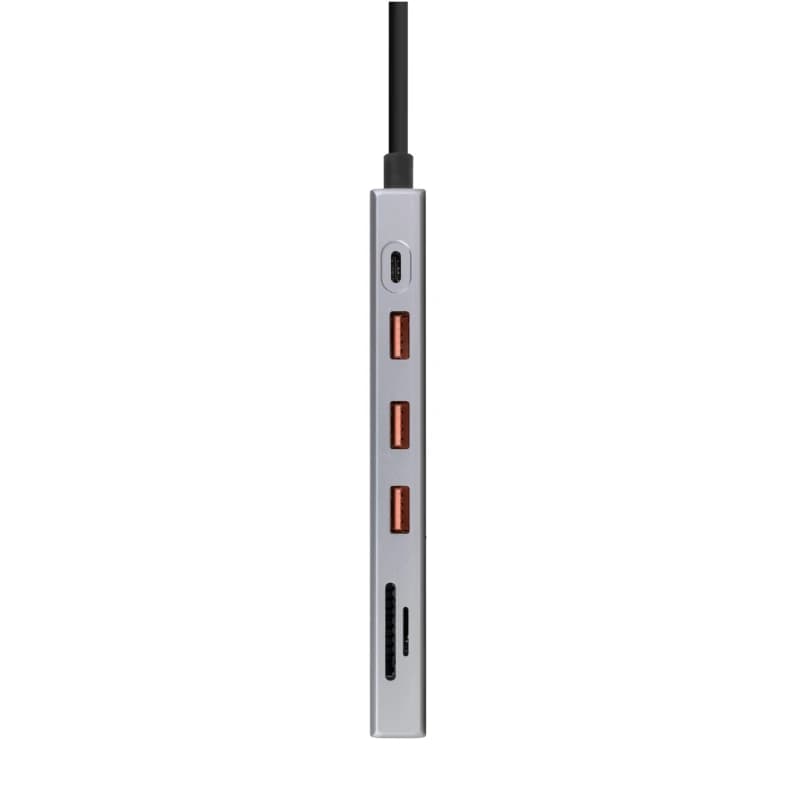 Nanocable Hub 12en1 USB-A/C+HDMI+DP+RJ45+TF+SD+AU - 3