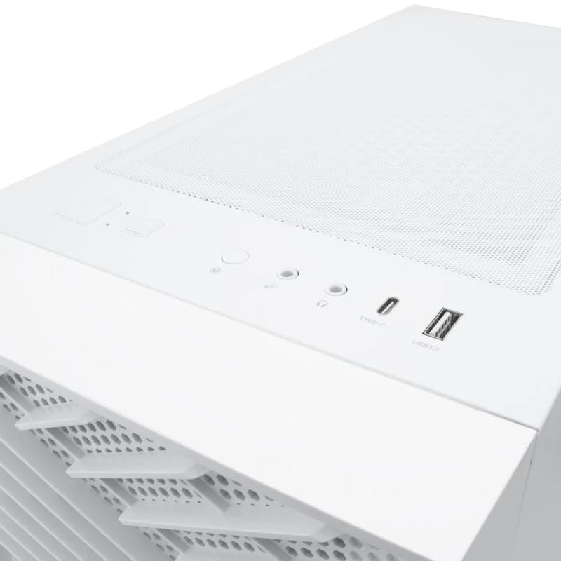 Coolbox Caja Gaming ATX GA300 GRIDLINE White - 2