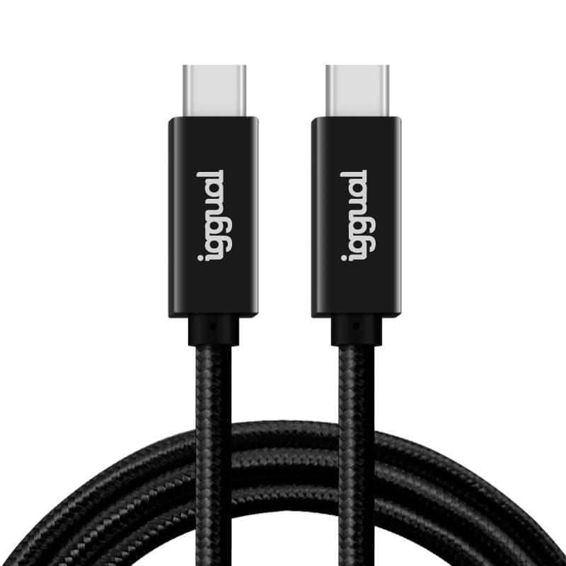 iggual Cable USB-C 3.2 Gen2x2 100W 5A 4K 1m nylon - 3