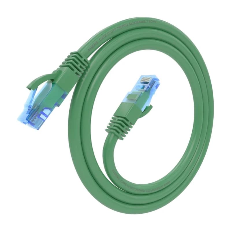 Aisens Cable RJ45 CAT.6 UTP AWG26 CCA Verde 0.5m - 2