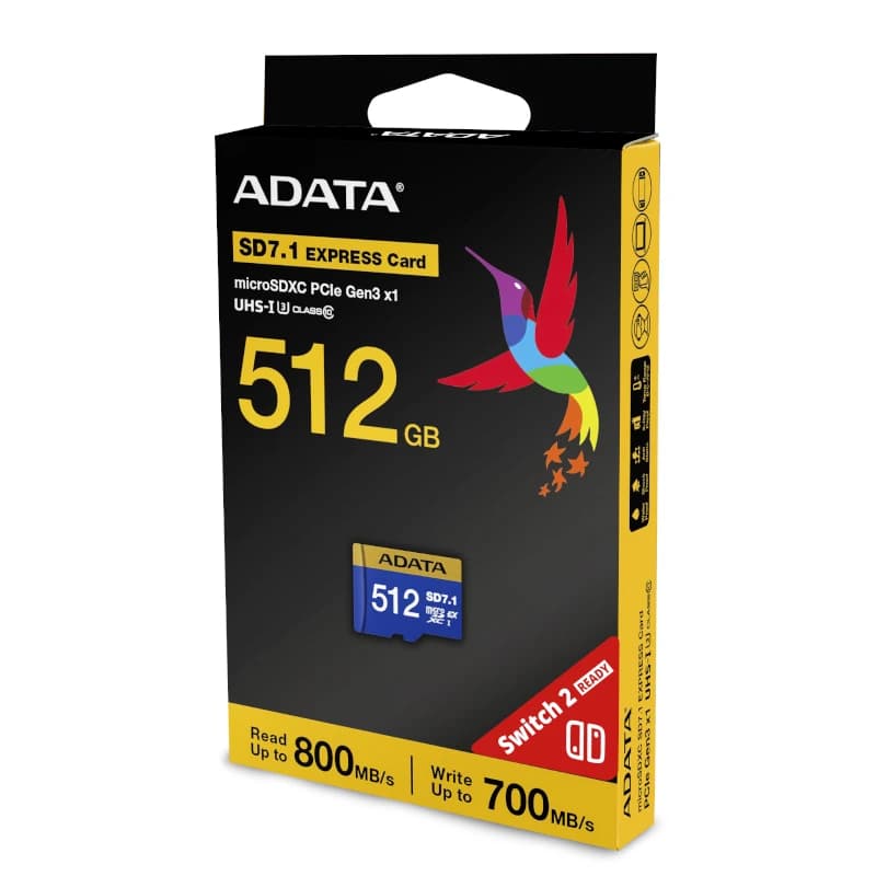 ADATA Extreme microSDXC 512GB SD7.1 Gen3x1 Switch2 - 4