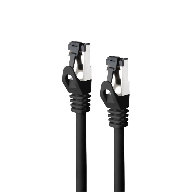 Nanocable Cable red Cat. 8.1 2GHZ SSTP Negro 0,25m - 2