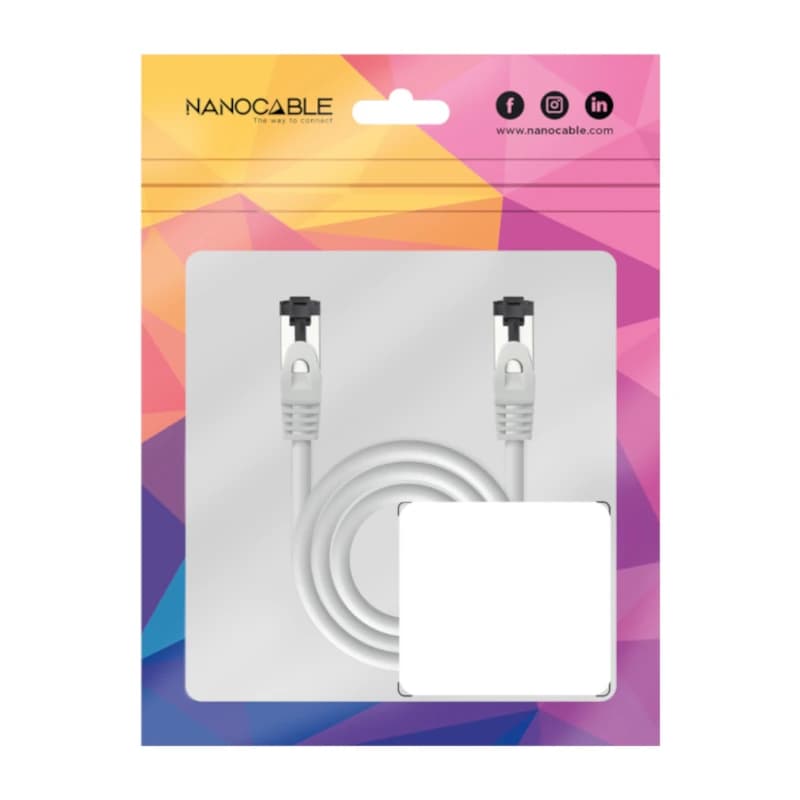 Nanocable Cable red Cat. 8.1 2GHZ SSTP Gris 0,30m - 4