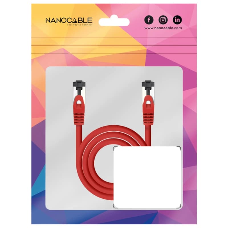 Nanocable Cable red Cat. 8.1 2GHZ SSTP Rojo 1m - 4