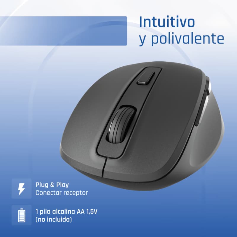 iggual Ratón inalámbrico ERGO-SILENT-6D 1600DPI - 5