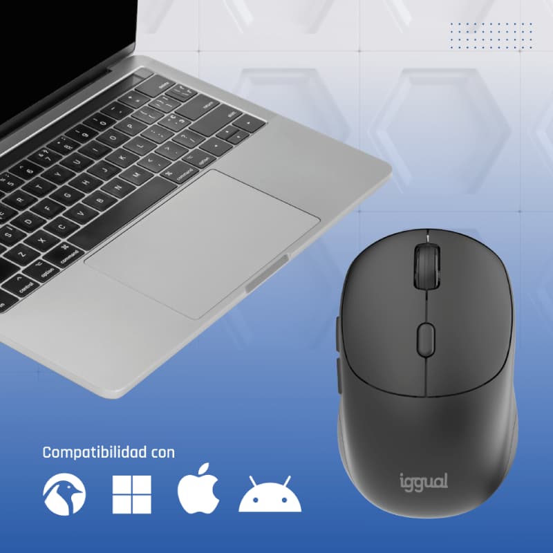 iggual Ratón inalámbrico NANO-OFFICE-6D 1600DPI - 4