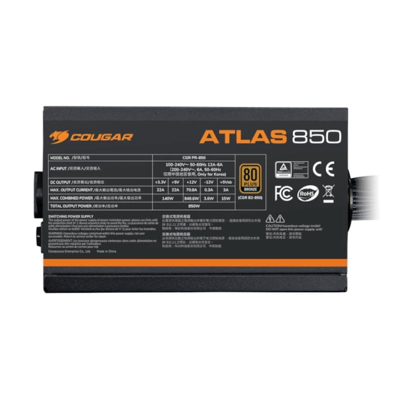 Cougar Fuente Alim ATLAS 650 80+bronze 24-pin - 3