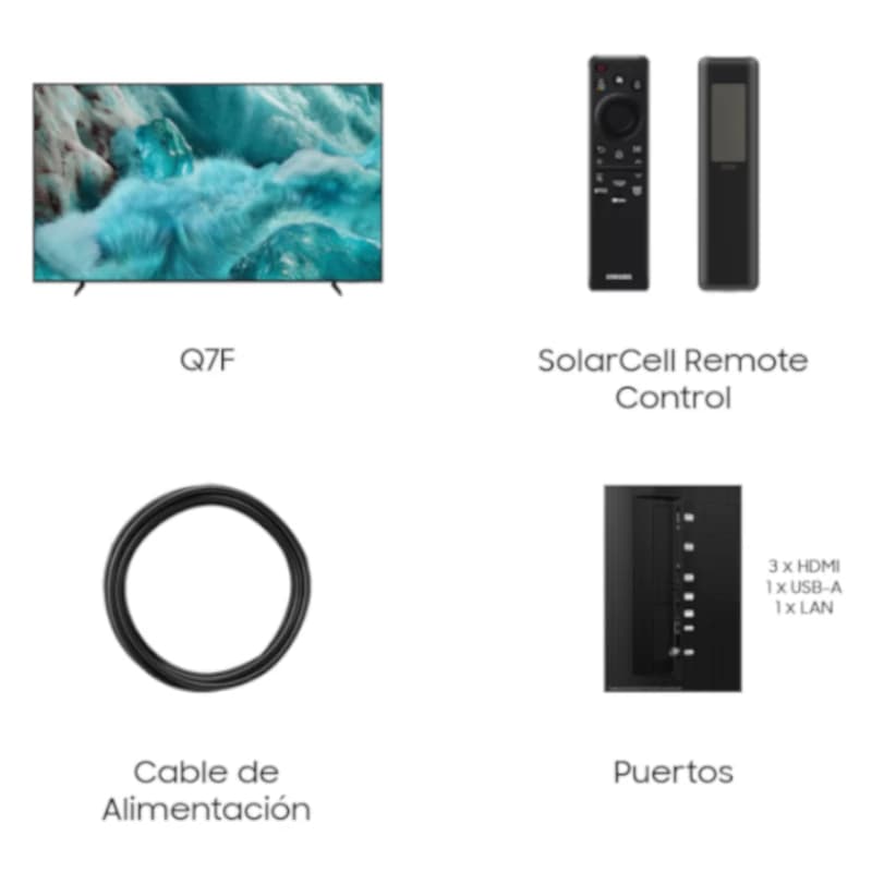 SAMSUNG TV 85" TQ85Q7F UHD QLED SMARTTV IA HDR10+ - 3