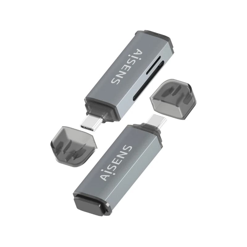 Aisens Lector Tarjetas SD MSD MMC RS-MMC MMCM USBC - 3
