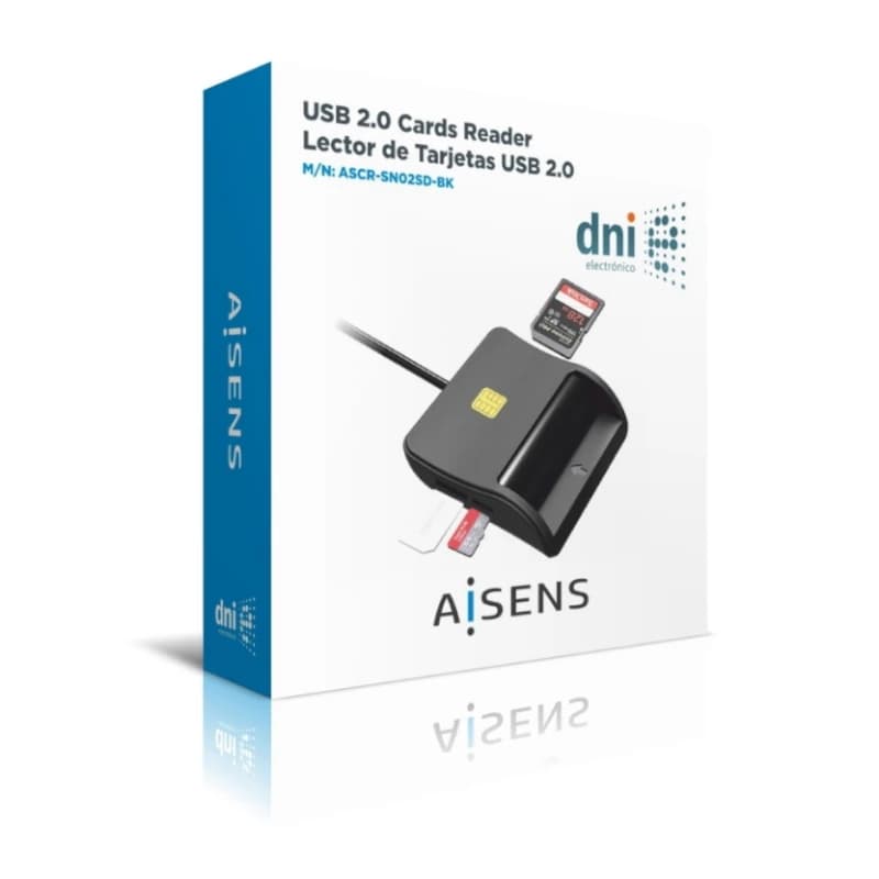 Aisens Lector DNI SIM SD MSD MMC RS-MMC MMC Micro - 4