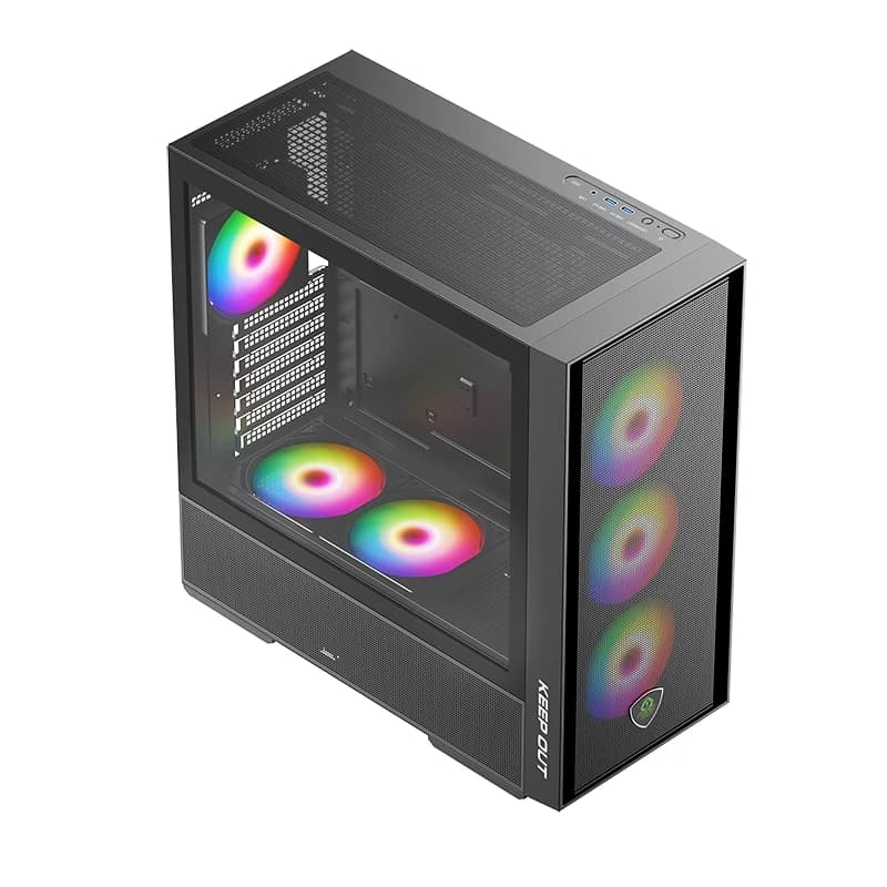 Keep Out Caja M-Atx KO XC-805 MESH ARGB USB3 Black - 2
