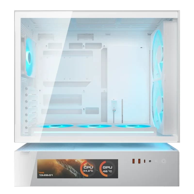 Cougar Caja Semitorre CFV235 Mesh Vision White - 2