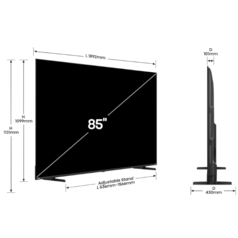 Hisense 85A6Q TV 85" UHD SMART TV DOLBYVISION DTSX - 2