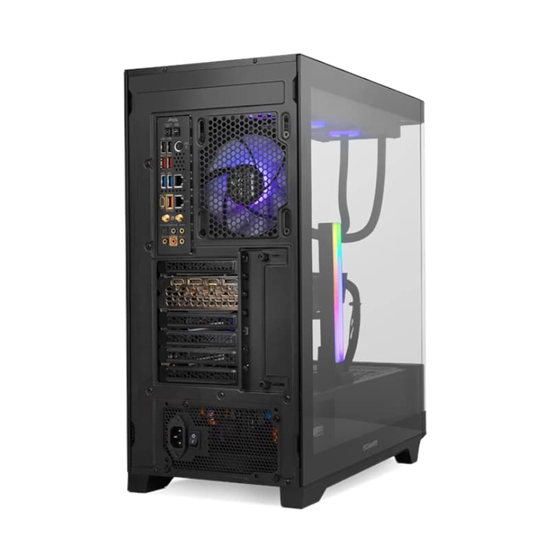 NOX Semitorre HUMMER ETHER Cristal Curvo Negro - 3