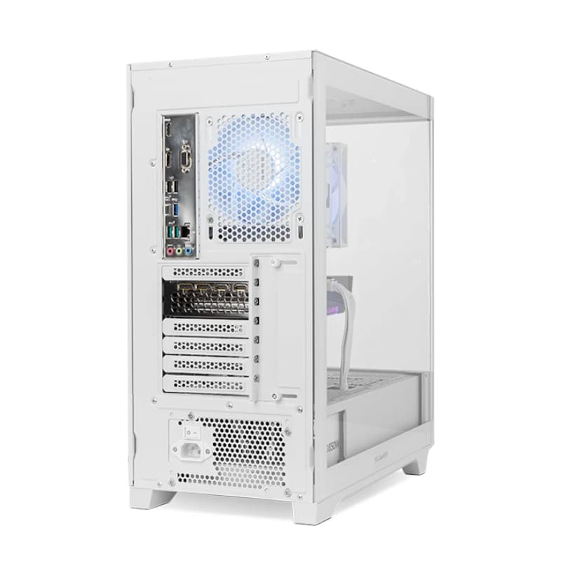 NOX Semitorre HUMMER ETHER  Cristal Curvo Blanco - 3