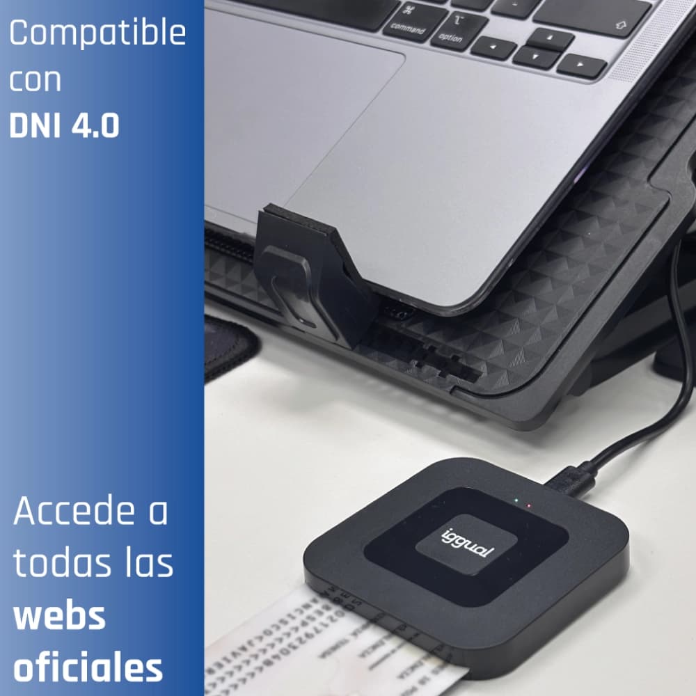 iggual Lector DNI SIP tarjetas ID USB-A / tipo C - 4