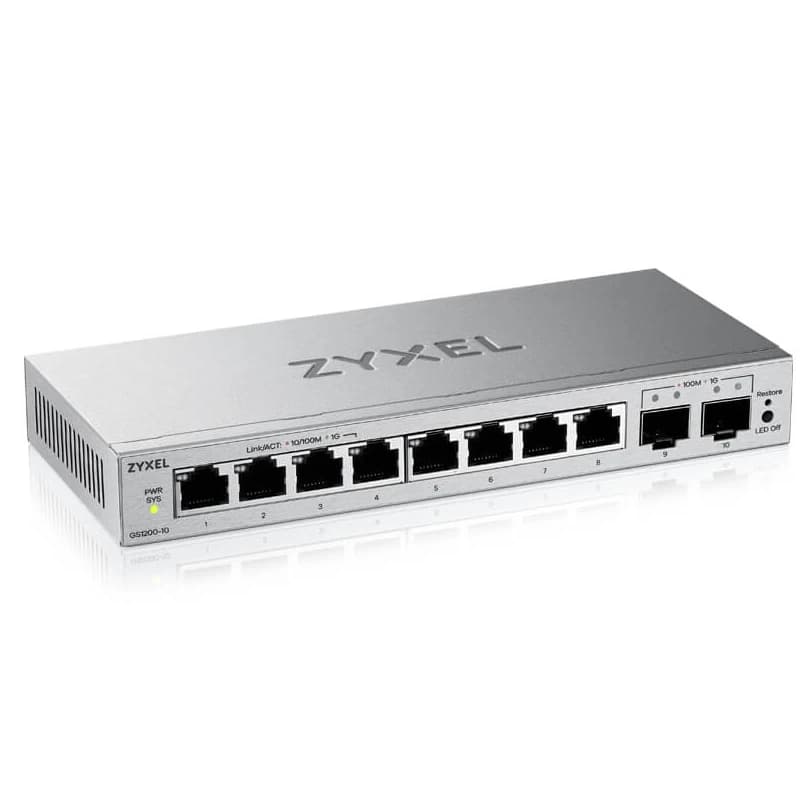 ZyXEL GS1200-10V3 Switch 8xGbE 2xSFP - 2