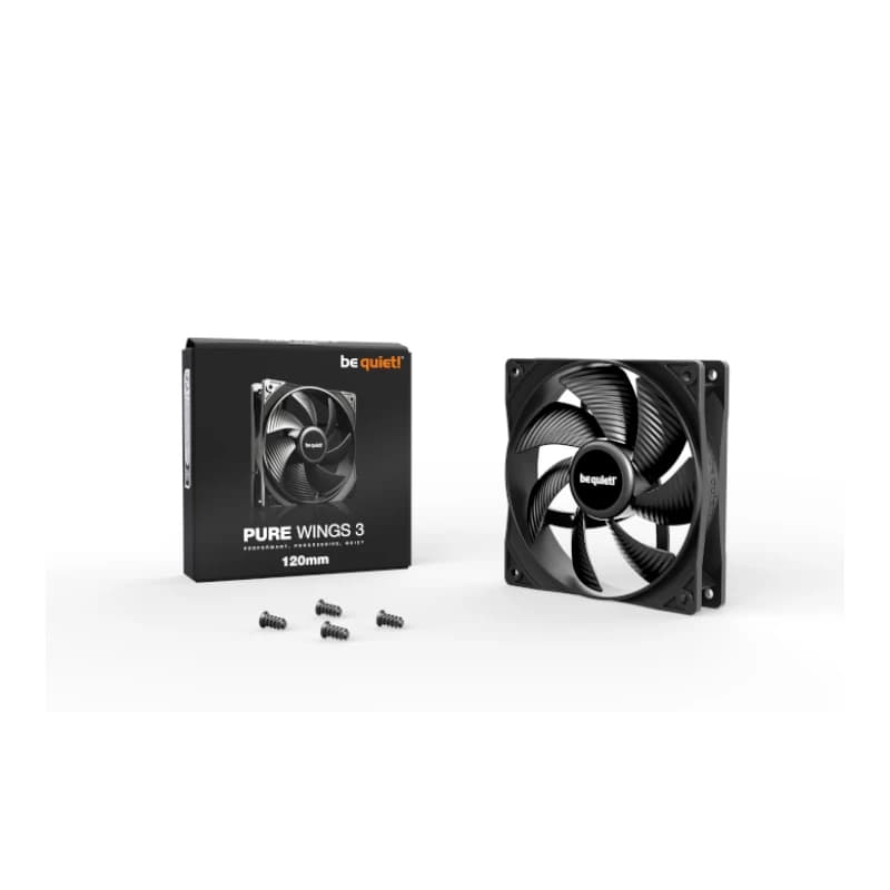 be quiet! Ventilador Pure Wings 3 120mm 12 cm Negr - 3