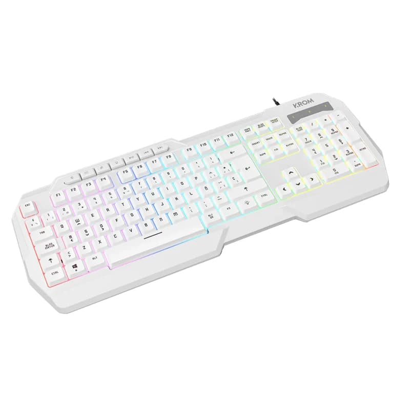 KROM KENTA PC Combo Gaming 4 en 1 RGB Blanco - 2