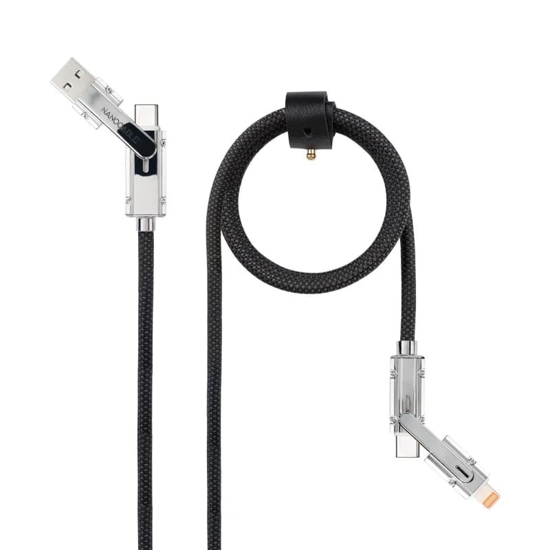 Nanocable Cable USB-C+USB-A/M LIGHTNING+USB-C/M 2M - 3