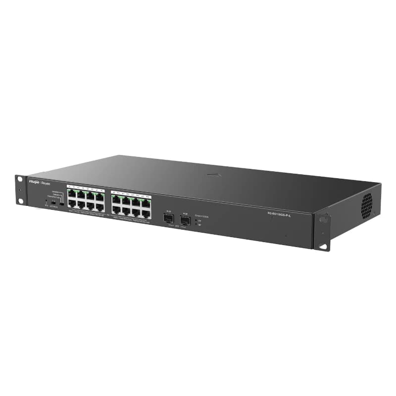 Reyee 16-Port 1000Mbps + 2 Gigabit SFP Ports, 16 o - 2